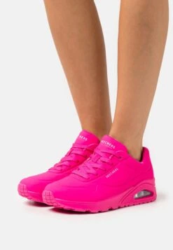Uno - Baskets Basses - Hot Pink Durabuck