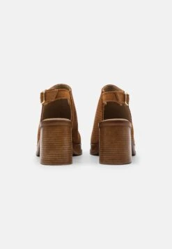 Pier One Leather - Sandales À Plateforme - Cognac -Chaussure Belle Promos Boutique 5ca84a1738634835b08800773e52816f