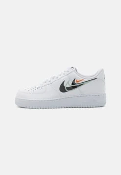 Nike Sportswear Air Force 1 Unisex - Baskets Basses - White/Ash/Black/Light Silver/Bright Mandarin