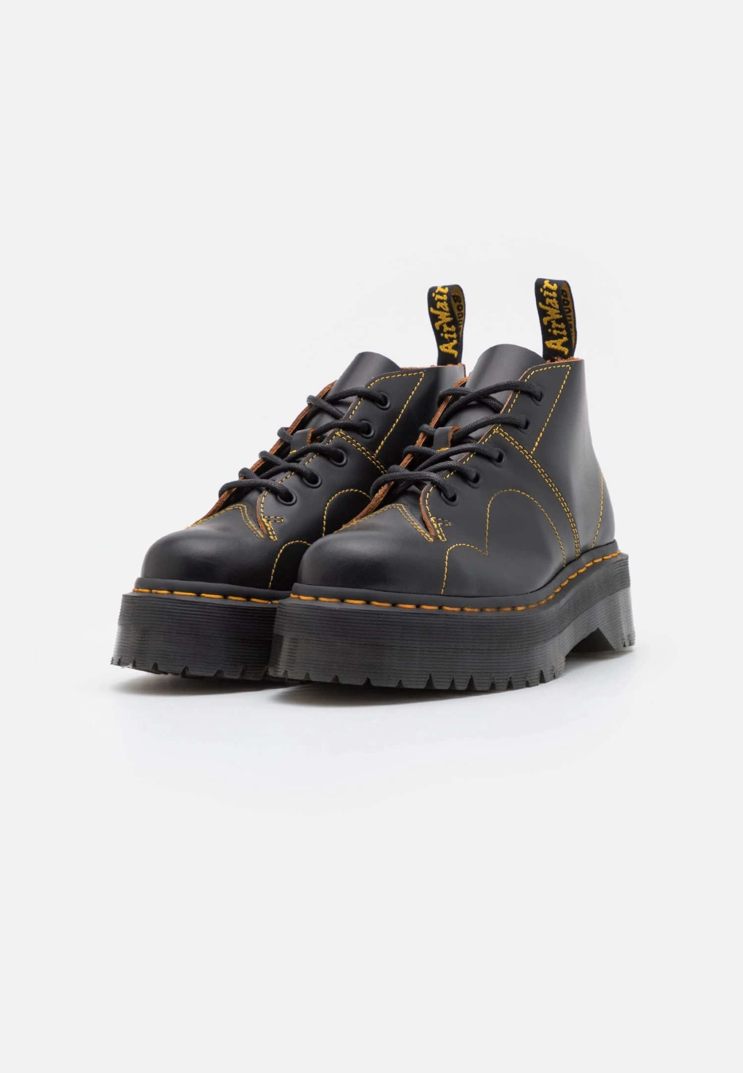 Dr. Martens Church Quad Unisex - Boots À Talons - Black Vintage Smooth 2 Dr. Martens Church Quad Unisex - Boots À Talons - Black Vintage Smooth – Image 2
