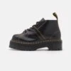 Dr. Martens Church Quad Unisex - Boots À Talons - Black Vintage Smooth