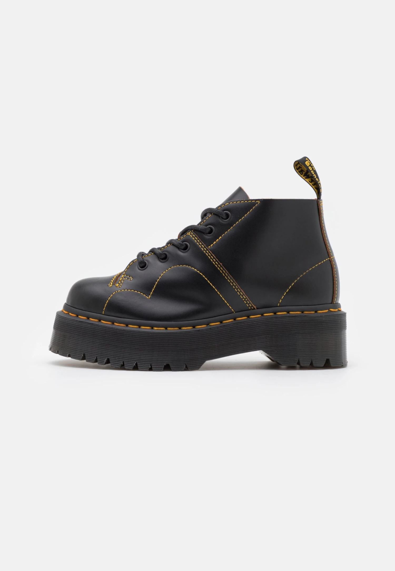 Dr. Martens Church Quad Unisex - Boots À Talons - Black Vintage Smooth 1 Dr. Martens Church Quad Unisex - Boots À Talons - Black Vintage Smooth