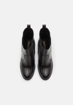 Leather - Bottines À Talons Hauts - Black -Chaussure Belle Promos Boutique b1903eae4a1a4e83be7f36b2465f02f2