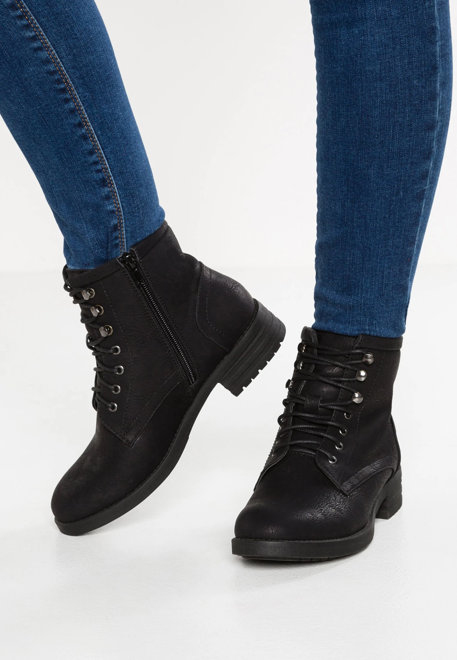 Anna Field Winter Boot - Bottines À Lacets - Black 1 Anna Field Winter Boot - Bottines À Lacets - Black